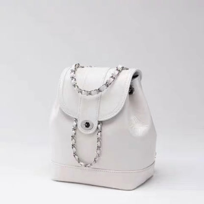 Korean Cowhide Leather Bucket Bag