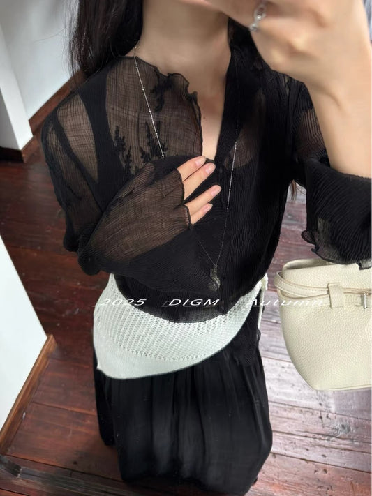 CHIC SHEER LACE TOP