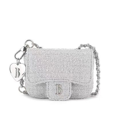 CHAIN-STRAP WOVEN BELT BAG