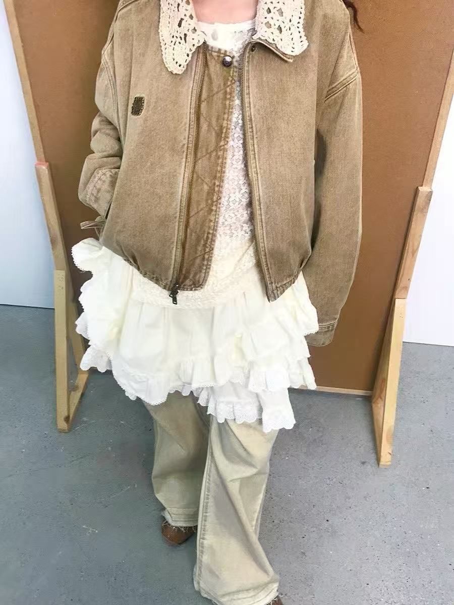 CROPPED PATCHWORK DENIM JACKET