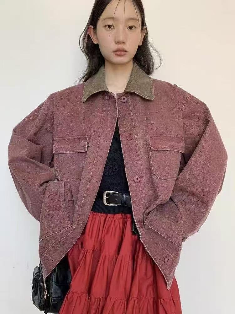 PANELED DENIM JACKET