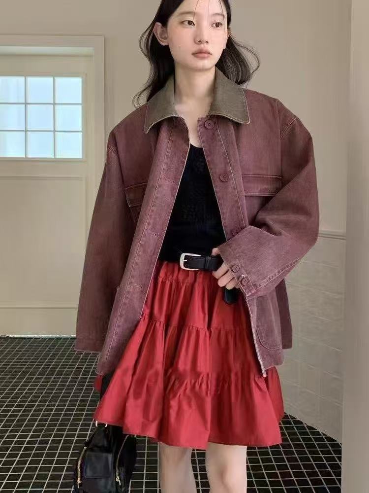 PANELED DENIM JACKET