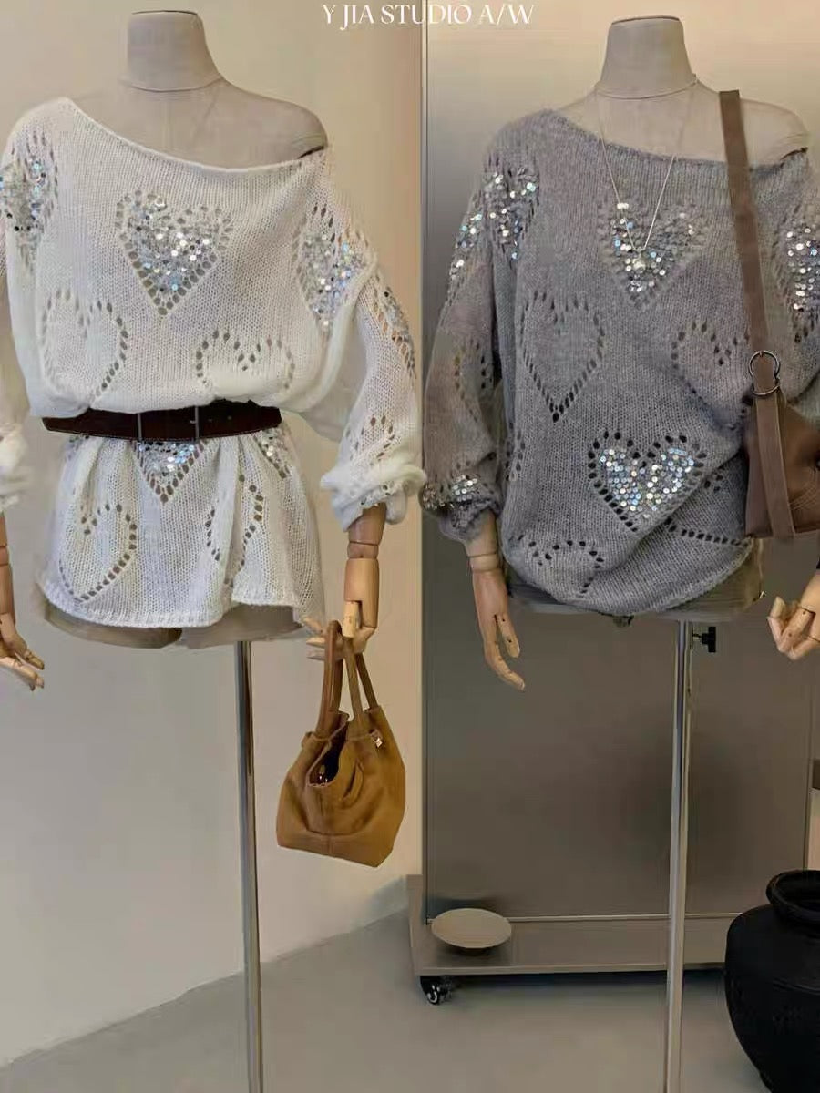 OFF-THE-SHOULDER SWEATER