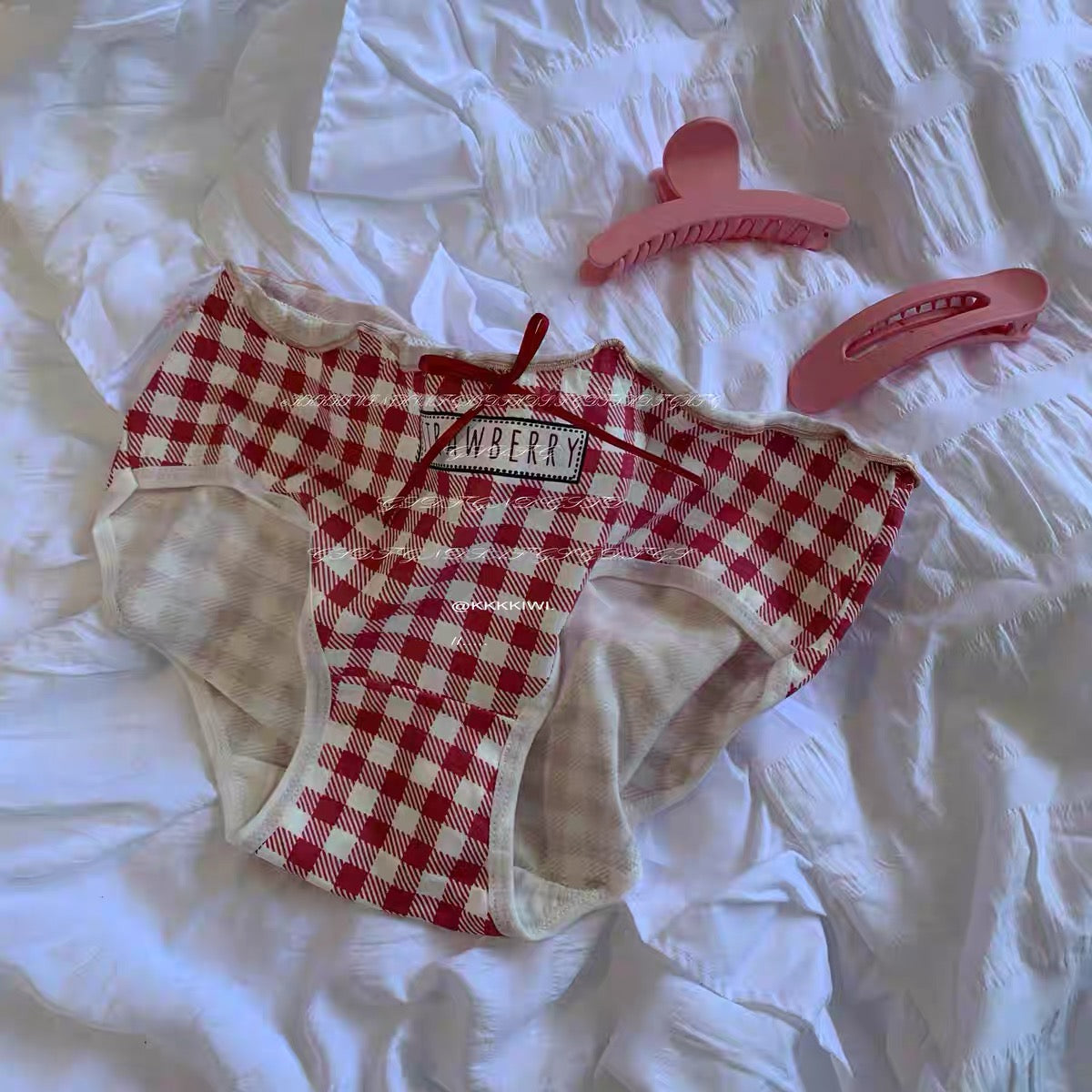 RED PLAID UNDERWEAR