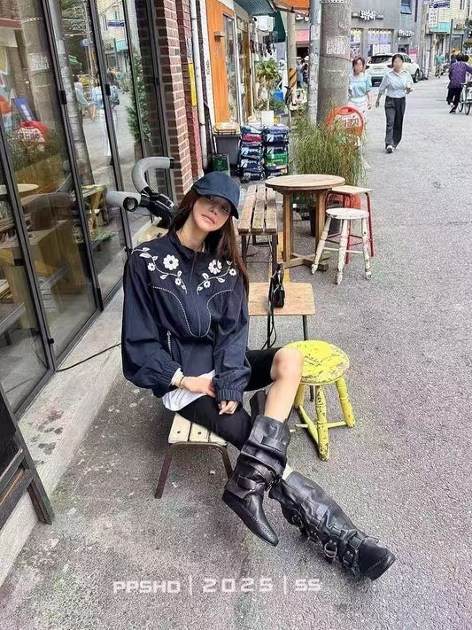 EMBROIDERED FLORAL JACKET